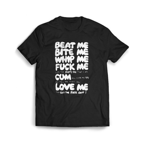 Beat Bite Whip Me Logo Mens T-Shirt Tee