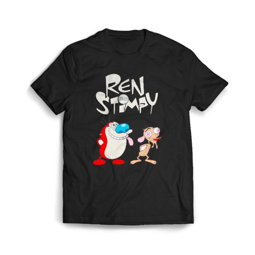 Ren And Stimpy Art Love Logo Mens T-Shirt Tee