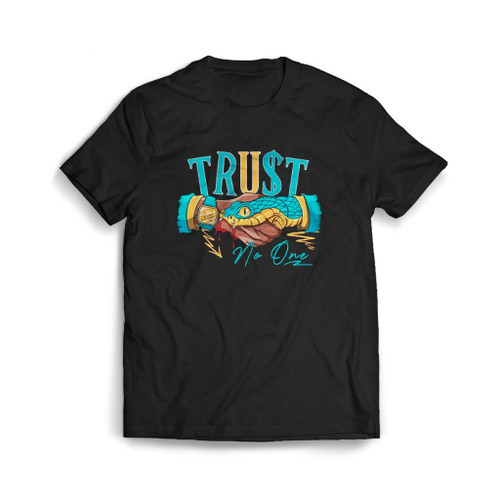 Snake Trust No One Mens T-Shirt Tee