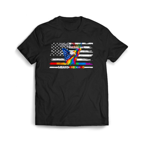 We The People Means Everyone Eagle American Flag Mens T-Shirt Tee