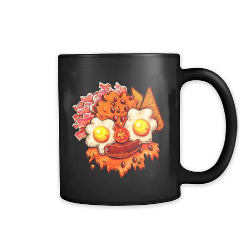 Bacon And Eggs Barry Breakfast Face Mug