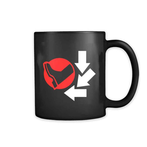 Fighting Game Kick Symbol Mug