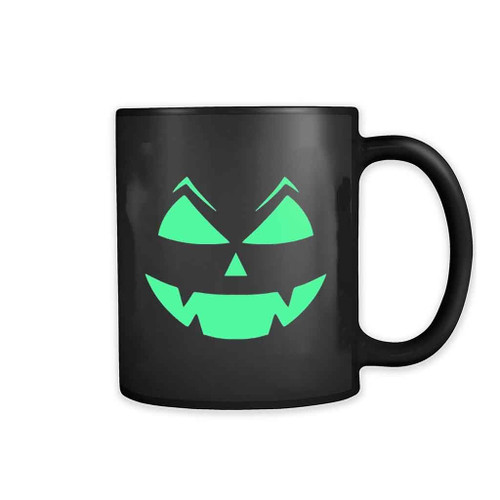 Halloween Pumpkin Face Art Love Logo Mug