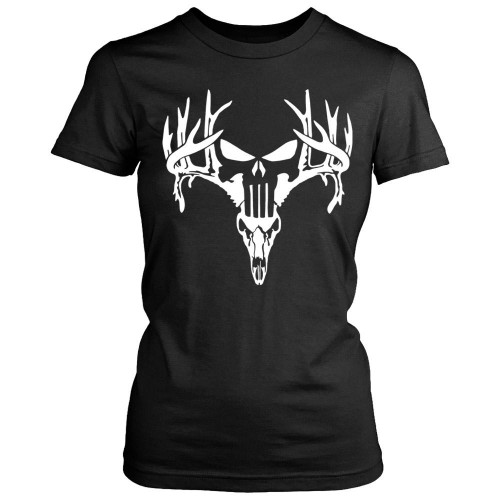 The Punisher Deer Hunting Women's T-Shirt Tee