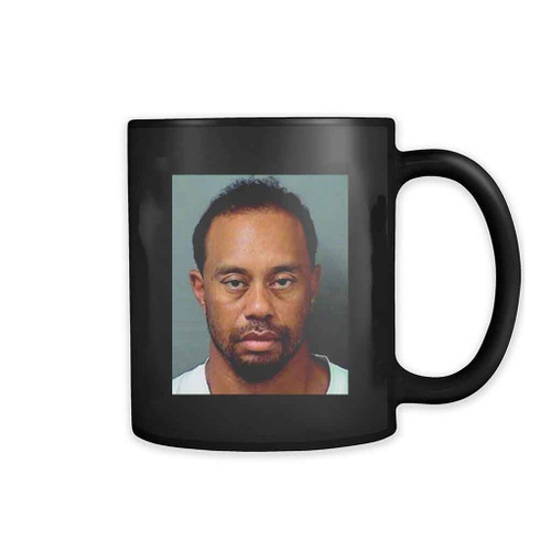 Tiger Woods Mugshot Art Love Logo Mug