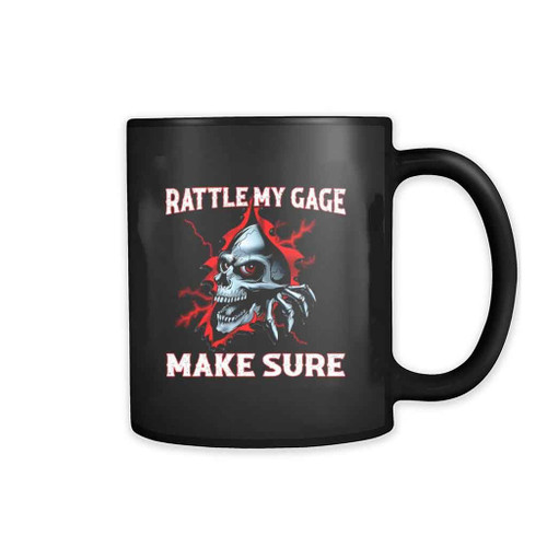 Red Skull Rattle My Cage Make Sure Mug