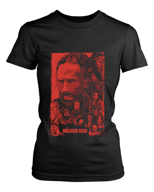 The Walking Dead Art Women's T-Shirt Tee