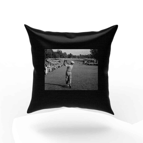 Ben Hogan Down The Fairway Golf Shot Pillow Case Cover