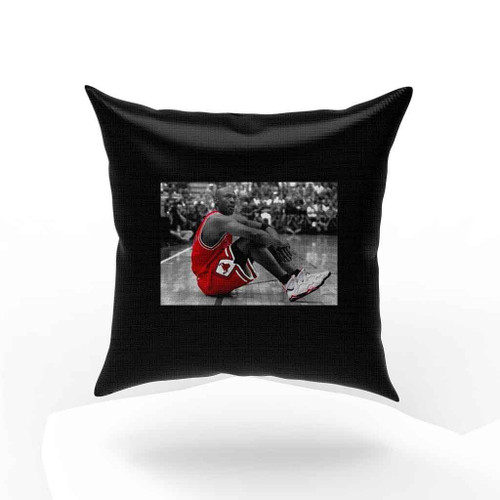 Michael Jordan Basketball Shoes Goat Number 23 Logo Art Pillow Case Cover