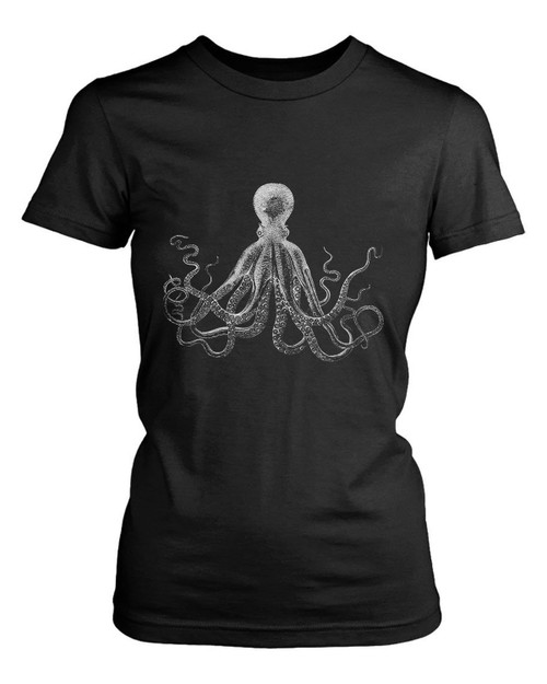 Octopus Drawing Women's T-Shirt Tee