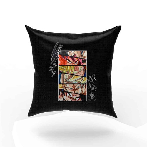 Goku Saiyan Evolutions Dbz Anime Pillow Case Cover Goku Saiyan Evolutions Dbz Anime Pillow Case Cover