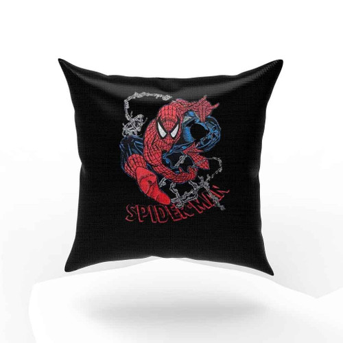 Retro Vintage Distressed Look Spiderman Peter Parker Pillow Case Cover