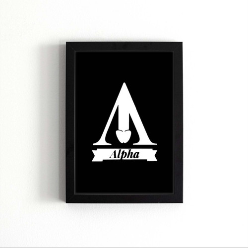 Alpha Logo Love Art Poster