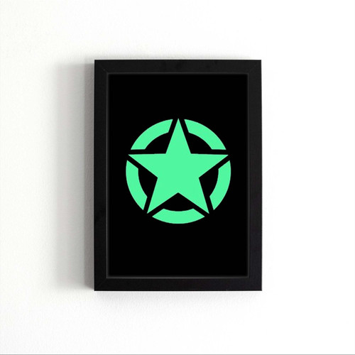 Army Star Glow Poster