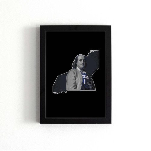 Ben Franklin Wearing James Harden Jersey Poster