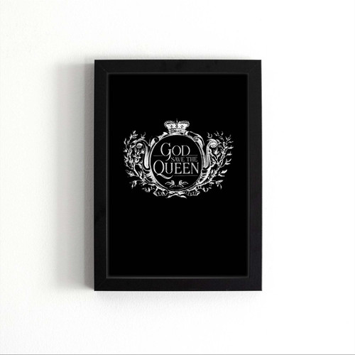 God Save The Queen Art Love Logo Poster