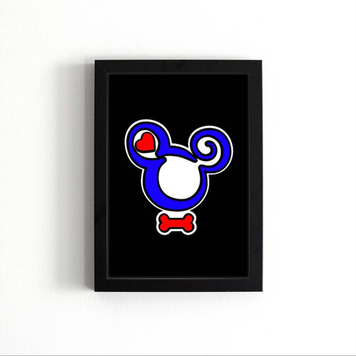 Leather Pride Abstract Mickey Poster