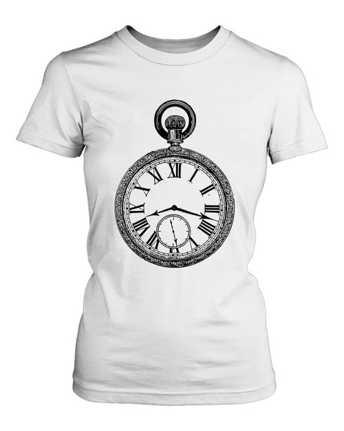 Watch Old School Drawing Women's T-Shirt Tee