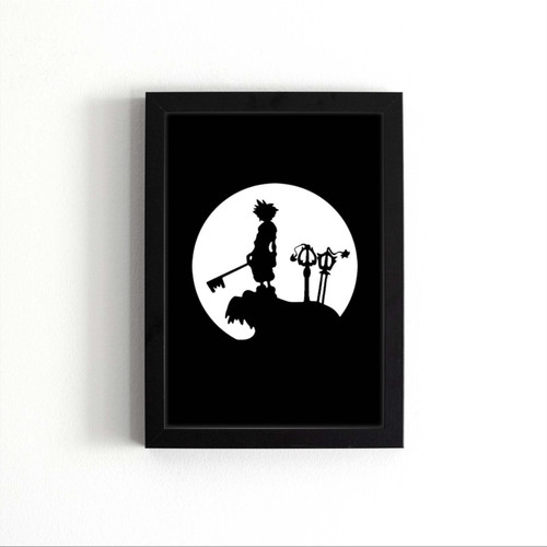 Sora Inspired Full Moon Silhouette Poster
