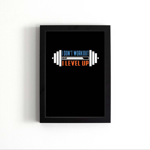 Workout Fitness Level Up Poster