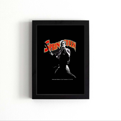 Bruce Springsteen Live At The Winterland Ballroom Album  Poster