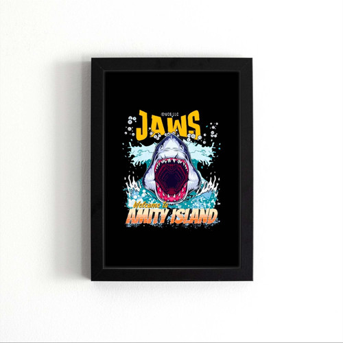 Jaws Fan Art Welcome To Amity Island Poster