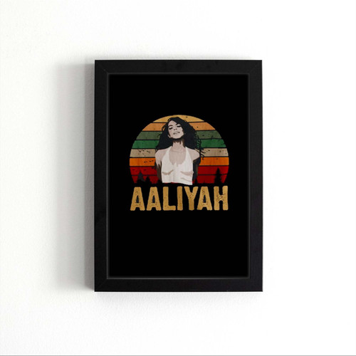 Retro Aaliyah Vintage Poster
