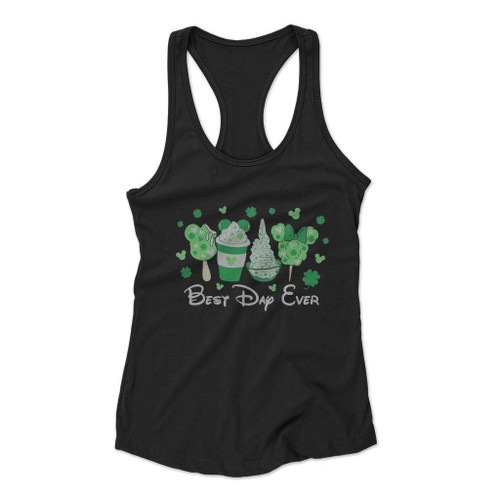 Best Day Ever St Patrick Is Day Ice Cream Women Racerback Tank Top