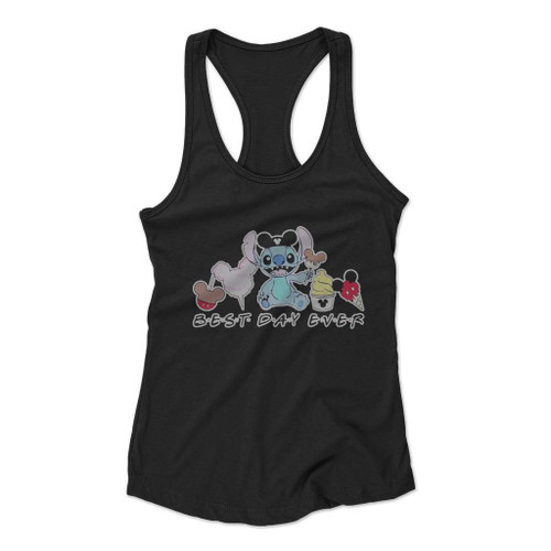 Best Day Ever Stitch Women Racerback Tank Top