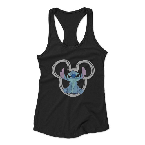Disney Stitch Love Art Women Racerback Tank Top
