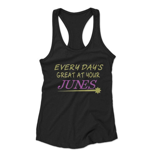 Every Day Is Great At Junes Persona Inspired Women Racerback Tank Top