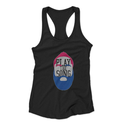 James Harden Beard Silhouette Philadelphia 76Ers Sixers Play The Song Women Racerback Tank Top