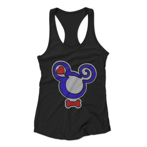 Leather Pride Abstract Mickey Women Racerback Tank Top