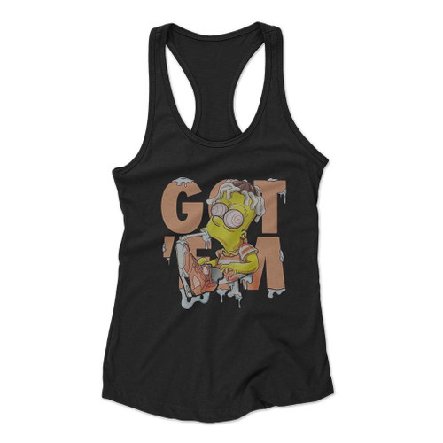 Simpson Got Em Art Love Logo Women Racerback Tank Top