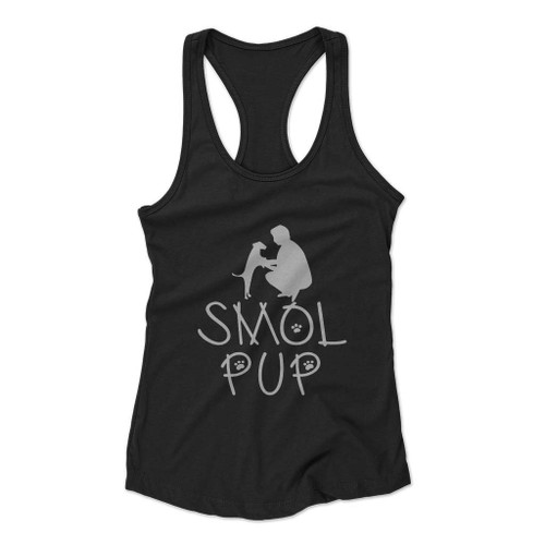 Smol Pup Lost Women Racerback Tank Top
