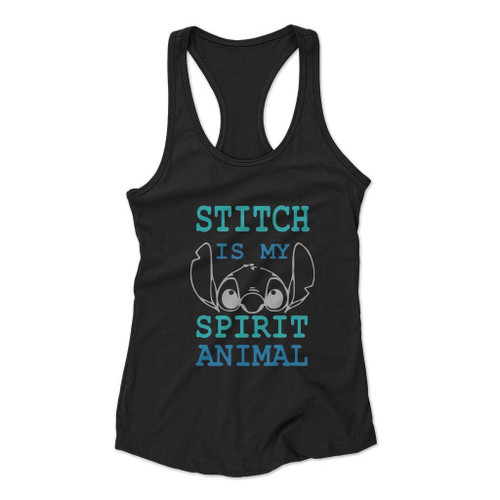 Stitch Is My Spirit Animal Women Racerback Tank Top