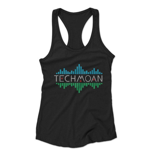 Techmoan Audio Graphic Bars Logo Women Racerback Tank Top