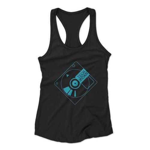Techmoan Mini Disc Women Racerback Tank Top