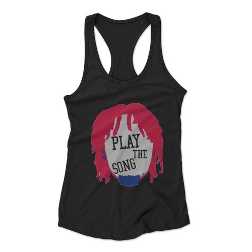Tyrese Maxey Red Hair Philadelphia 76Ers Sixers Silhouette Play The Song Women Racerback Tank Top