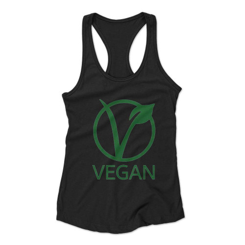 Vegan 100 Herbivore Women Racerback Tank Top