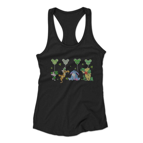 Winnie The Pooh St Patrick Is Day Pooh And Friends Women Racerback Tank Top