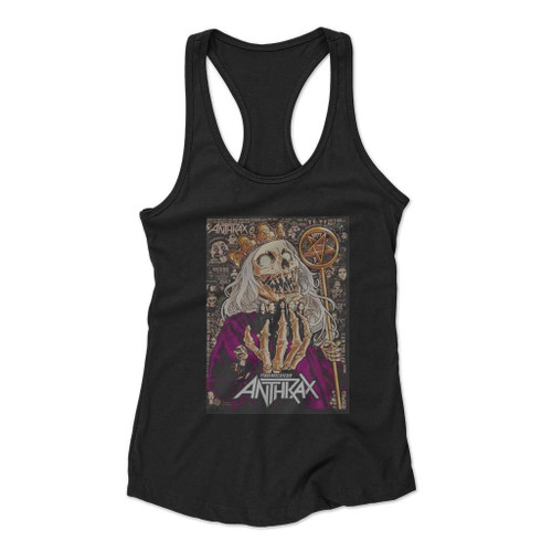 Anthrax Glow In The Dark 40Th King Women Racerback Tank Top