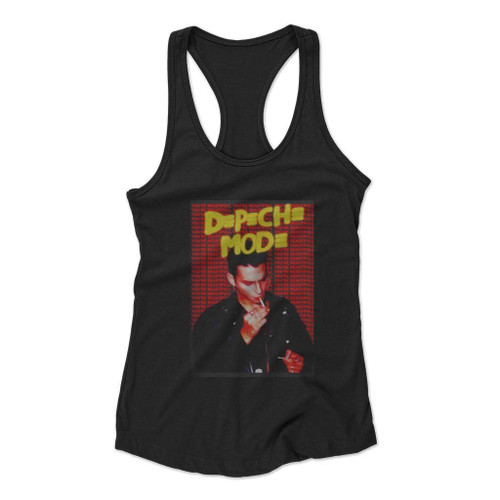 Depeche Mode Dave Gahan Women Racerback Tank Top