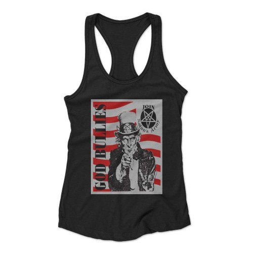 God Bullies Metal Noise Rock Psychobilly Art Love Logo Women Racerback Tank Top