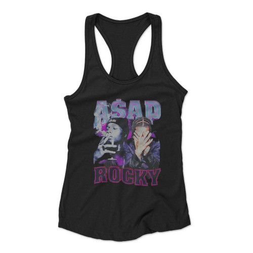 Rapper Asap Vintage Asap Rocky Women Racerback Tank Top