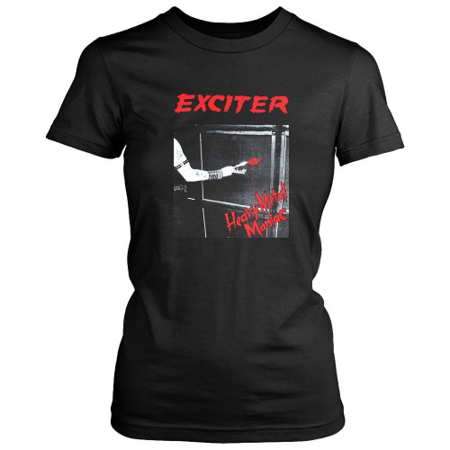 Exciter Heavy Metal Maniac Anvil Anthrax Speed Thrash Women's T-Shirt Tee