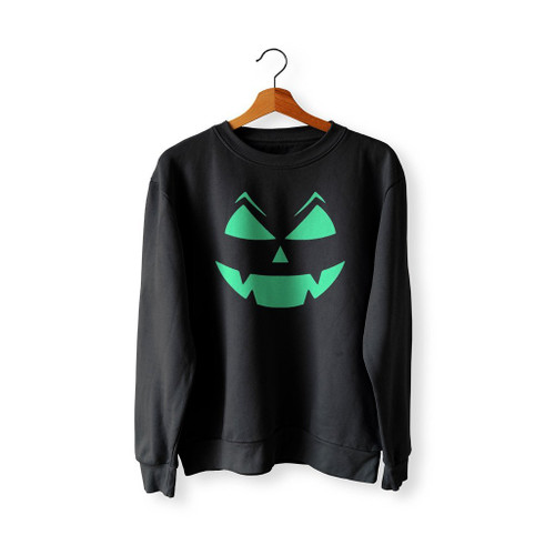 Halloween Pumpkin Face Art Love Logo Sweatshirt Sweater