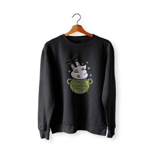 Happy St Patrick Is Day Four Leaf Clover Sweatshirt Sweater