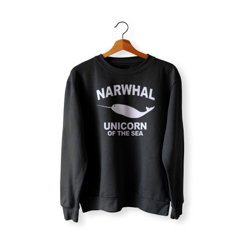 Narwhal Unicorn Of The Sea Art Love Logo Sweatshirt Sweater