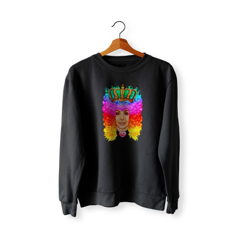 Rainbow Hair Cherilyn Sarkisian Sweatshirt Sweater